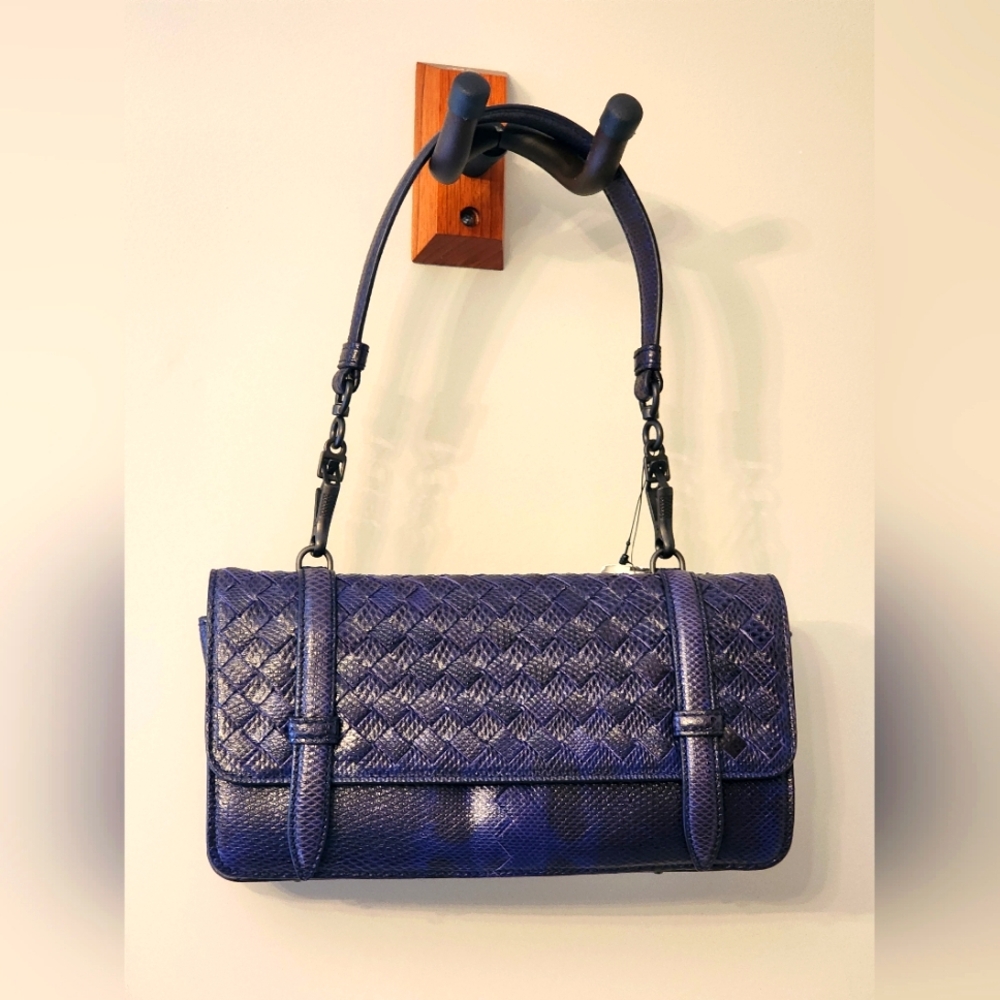 $3500 New Auth Bottega Veneta Intrecciato Leather Women Shoulder Bag